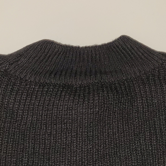 NWT Vince Camuto Clip Dots Long Sleeve Pullover Mock Neck Sweater Wm's Black XL - Picture 8 of 15